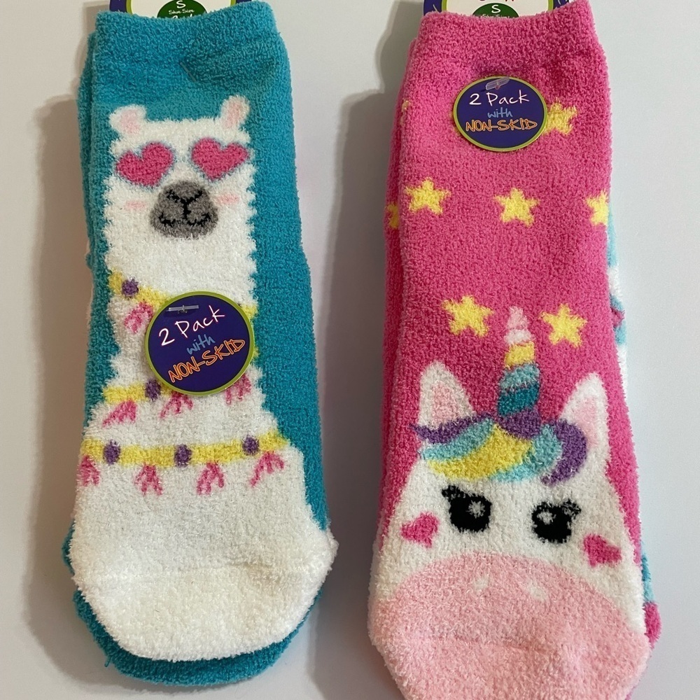 Jefferies Girl's Non-Skid Socks Size Small Shoe Size 9-1